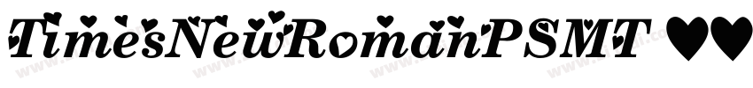 TimesNewRomanPSMT 常规字体转换